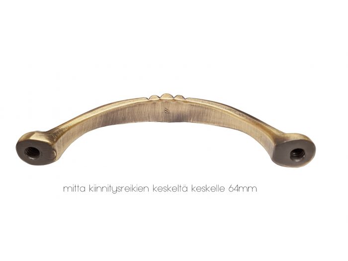 Koristeellinen vedin, antiikkikäsittely, 64mm