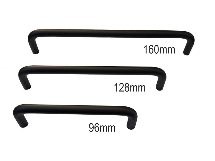 Mattamusta lankavedin, 96mm, 128mm, 160mm