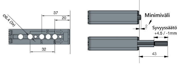 Ponnahdussalpa kumikärjellä